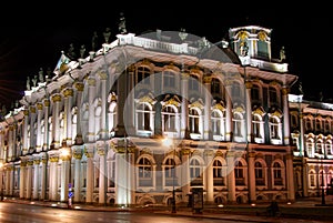 Hermitage Museum by night