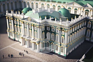 The Hermitage Museum in St. Petersburg, Russia: A Miniature Masterpiece for Postcards and Scrapbooking.