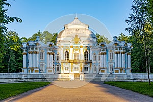 Hermitage Pavilion in Catherine park in Tsarskoe Selo Pushkin, Saint Petersburg, Russia