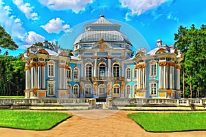 Hermitage Pavilion in the Catherine Park in Tsarskoye Selo