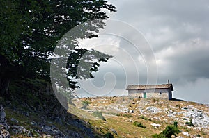 Hermitage of san adrian, in urbasa photo