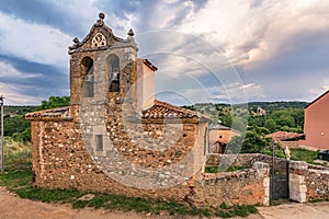 Hermitage of San Benito in El Negredo in the region of Riaza, province of Segovia Spain photo