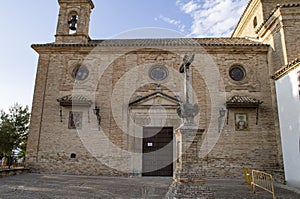 Hermitage of San Isidro and religious building in the municipality of Bujalance, Cordoba, Spain