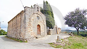 Hermitage of Santa Cecilia and Granera cemetery, Castelltersol, Barcelona photo