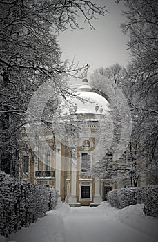 Hermitage in winter Kuskovo