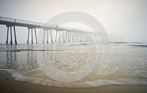 Hermosa Beach Pier Foggy photo