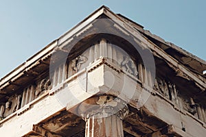Details of the Hesfestion temple photo