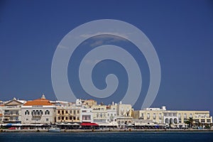 Hermoupolis, Syros, Greece: Hotels and Cafes on the Waterfront