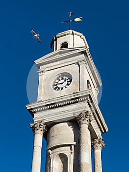 Herne Bay clock tower and seagull