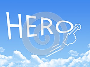Hero message cloud shape