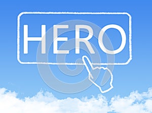 Hero message cloud shape
