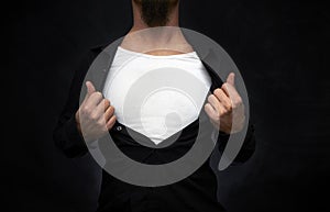 Hero showing white t-shirt