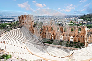 Herodes Atticus amphitheater of Acropolis, Athens