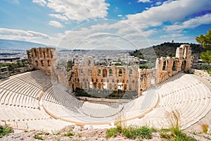 Herodes Atticus amphitheater of Acropolis, Athens