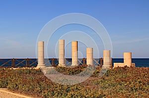 Herods Promontory Palace in Caesarea Maritima National Park