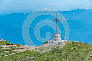 Heroes' Cross on Caraiman Peak in Romania