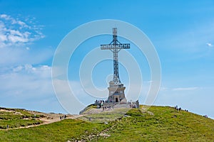 Heroes' Cross on Caraiman Peak in Romania