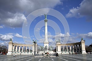 Heroes Square in Budapest photo