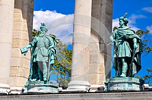 Heroes` Square in Budapest Hungary