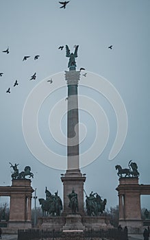 Heroes` Square, Budapest, Hungary