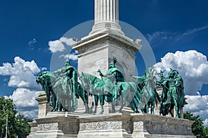 Heroes` Square in Budapest Hungary