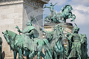 Heroes' Square in Budapest, Hungary