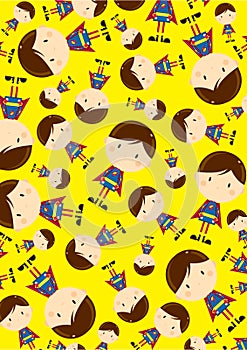 Heroic Superhero Character Pattern