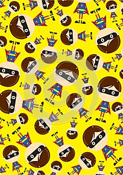 Heroic Superhero Character Pattern