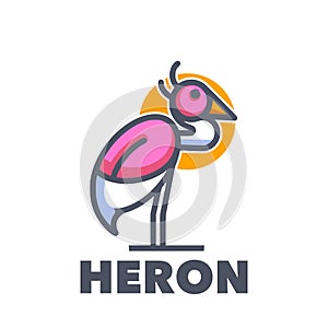 Heron bird simple