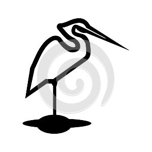 Heron icon or logo isolated sign symbol vector illustration