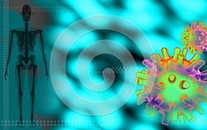 Herpes Simplex Virus and skeleton