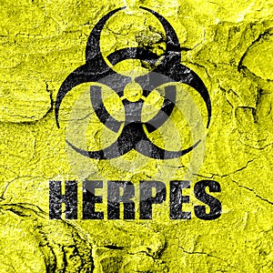 Herpes virus concept background