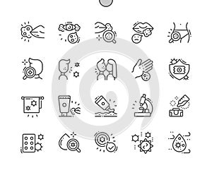 Herpes Well-crafted Pixel Perfect Vector Thin Line Icons 30 2x Grid for Web Graphics and Apps
