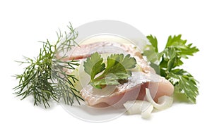 Herring with aromatic herbs