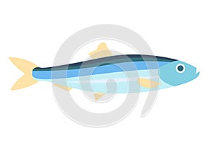 Herring fish illustration.