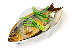 Herring and green onion