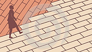 Herringbone Brick Pattern, Classic Texture, vector design Generative AI