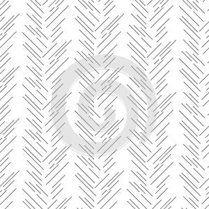 Herringbone grey strokes seamless pattern.