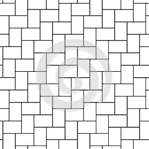 Herringbone pattern paving seamless texture, bump and displace