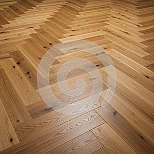 Herringbone pattern wood flooring featuring alternating light