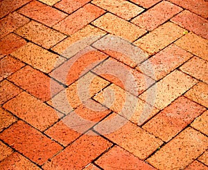 Herringbone Patterned Bricks