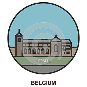 Herstal. Cities and towns in Belgium