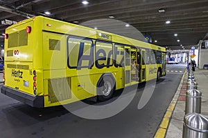 Hertz Airport Car Rental Courtesy Shuttle Bus