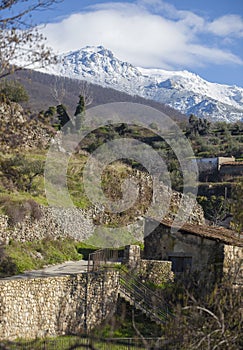 Hervas hamlet northern view, Extremadura, Spain