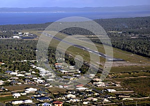 Hervey Bay airport aerial