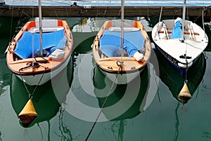 Yachts berthed in the marina of Herzliya