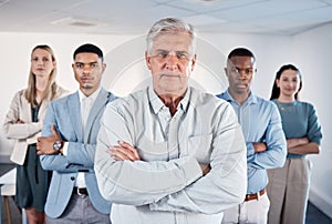 Hes not just a man of success, but a man of value. Portrait of a confident mature businessman standing with his arms