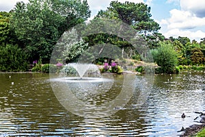 Hesketh Park Lake, Southport, Merseyside, UK