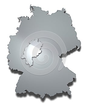 Hessen 3d map
