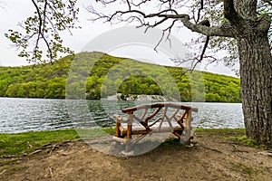 Hessian Lake in Bear Mountain in Upstate New York photo